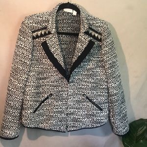 Chico's Jacket Black & White Size Small